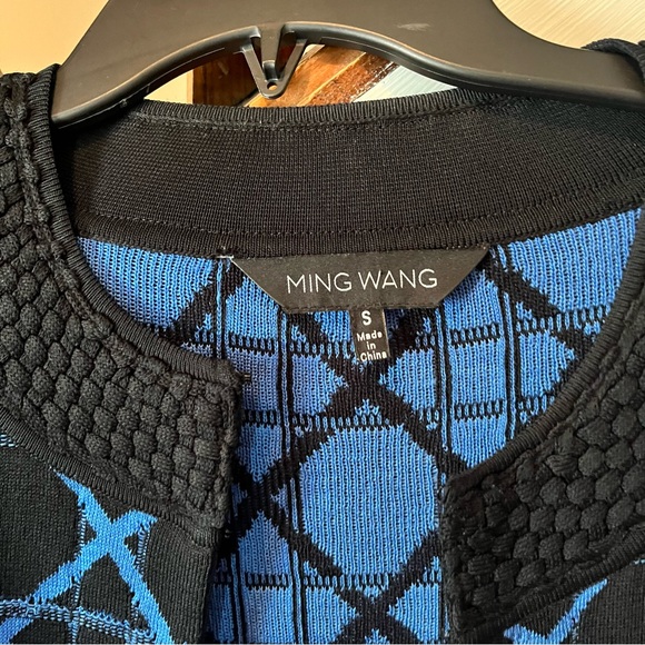 Ming Wang Black & Blue Sweater - Picture 3 of 8